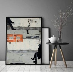 You Can, Abstract Figurative Scene Painting, Acrylic on Linen, 2022