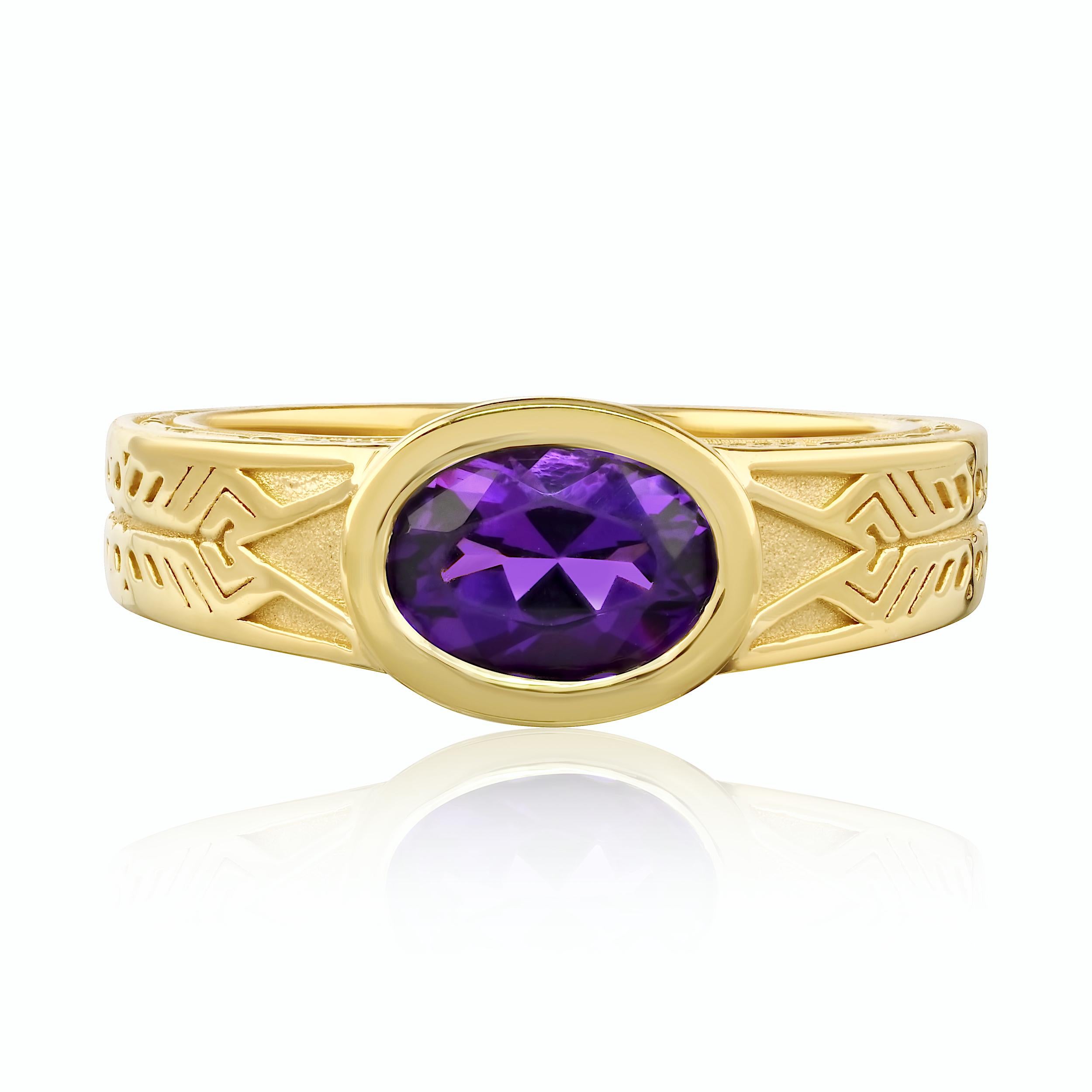 Médiéval Marvel  Bague ECG avec pierre de l'infini en vente