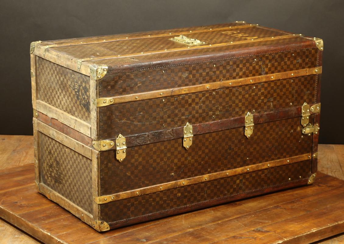 Marvellous Checkerboard Trunk For Sale 4
