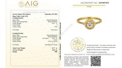 Marvelous 18k Yellow Gold Ring with 2.6 carat Natural Diamond