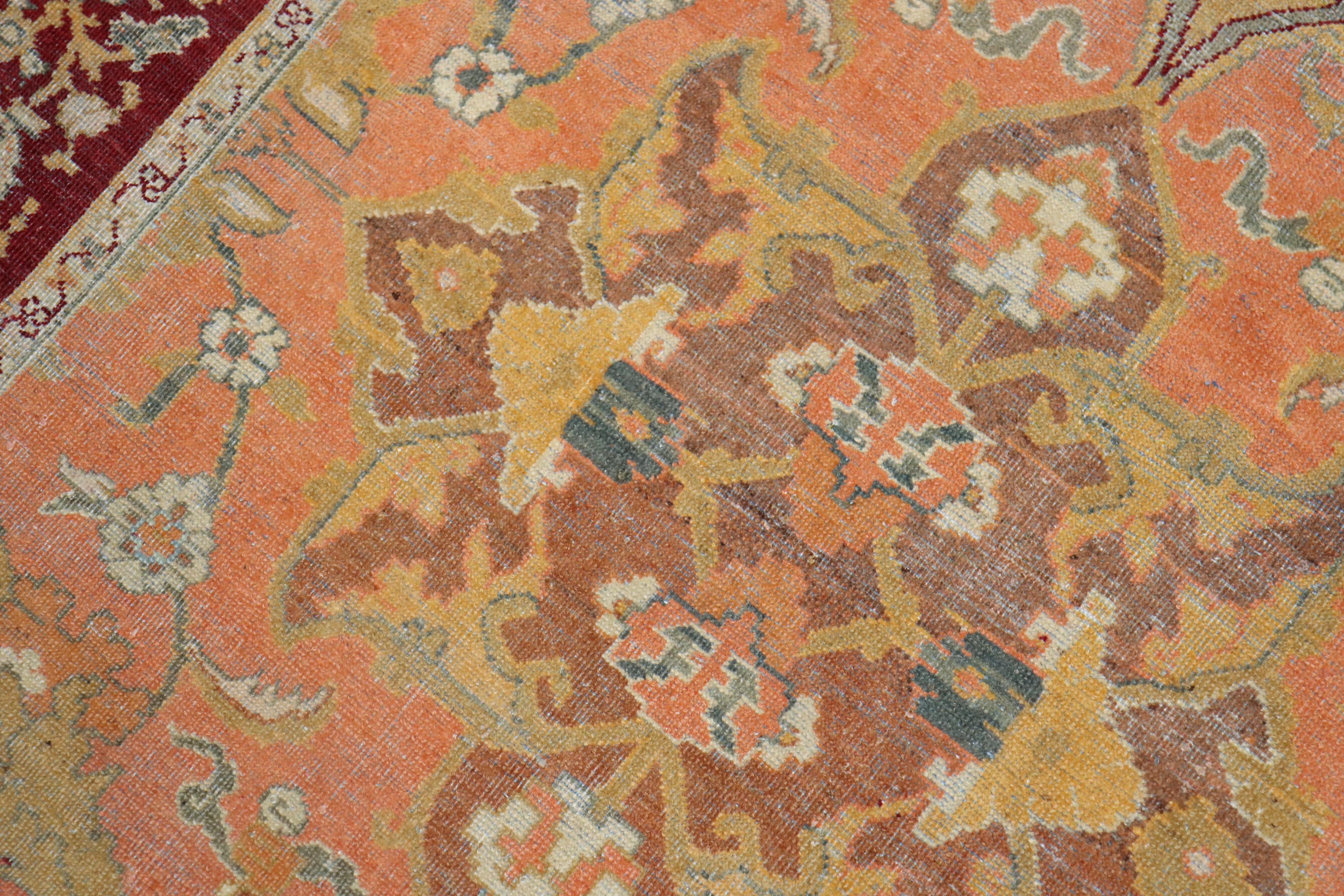 Marvelous Antique Agra Accent Size Rug For Sale 1