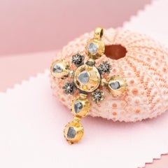 Marvelous antique Flemish cross - Georgian rose cut diamond cross - 1714-1830