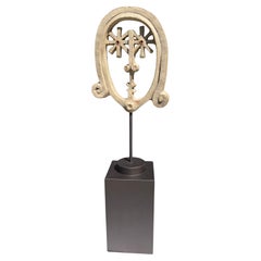 Marvelous Bennington Vermont Ceramic Star Girl Sculpture on Custom Stand