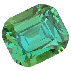 Marvelous Green Cut Tourmaline Gemstone 1.85 CTS Cushion Cut Afghanistan Stone