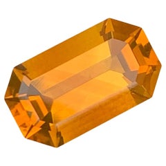 Marvelous Intense Orange Citrine Gemstone 3.35 Carats Natural Citrine for Ring