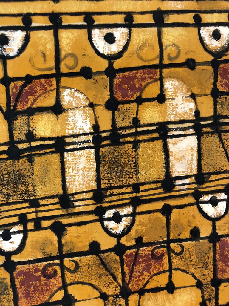 Marvelous Music Motife Painting By Listed Artist Margaret Balzer