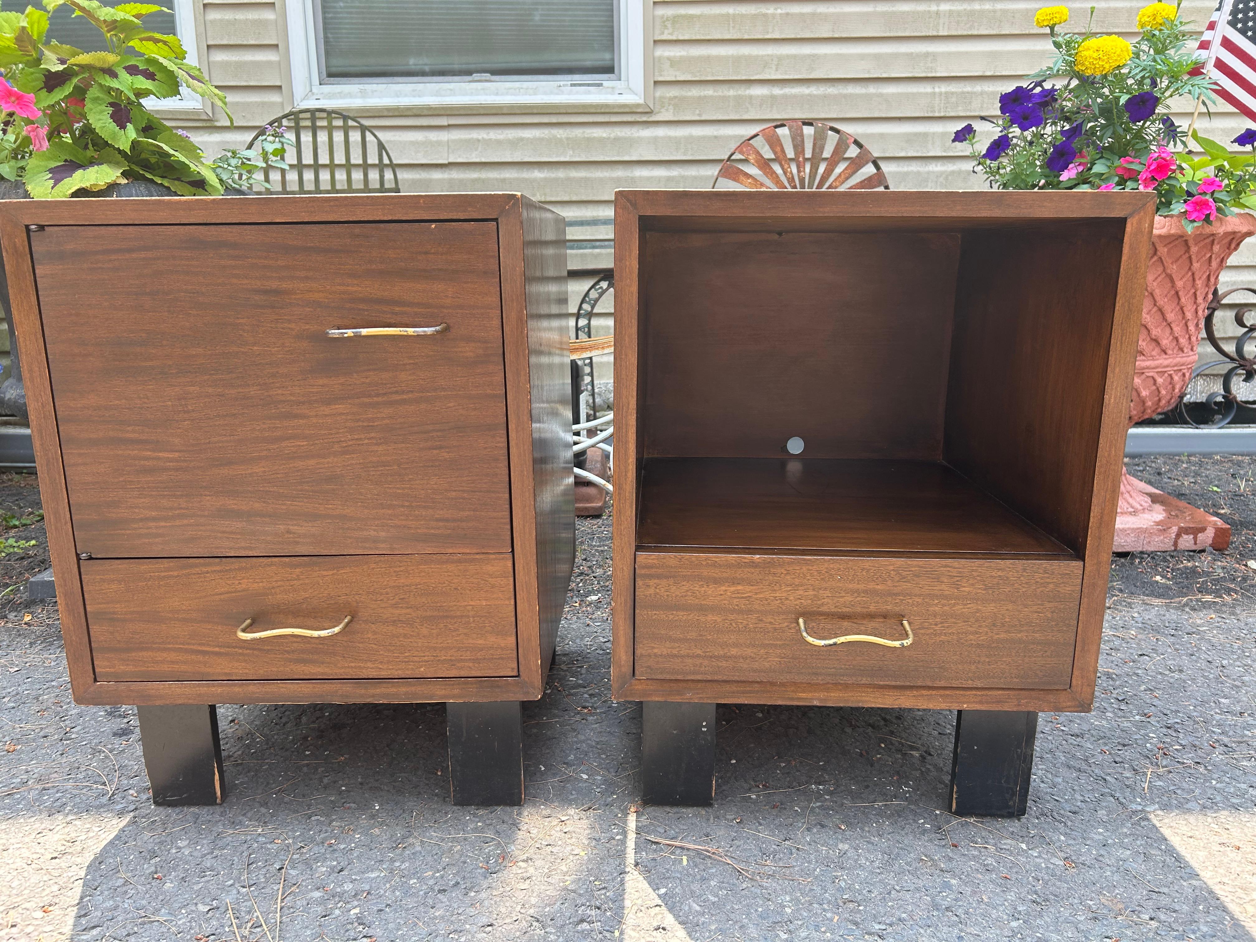 Marvelous Pair George Nelson Primavera Night Stand Mid-Century Modern For Sale 9