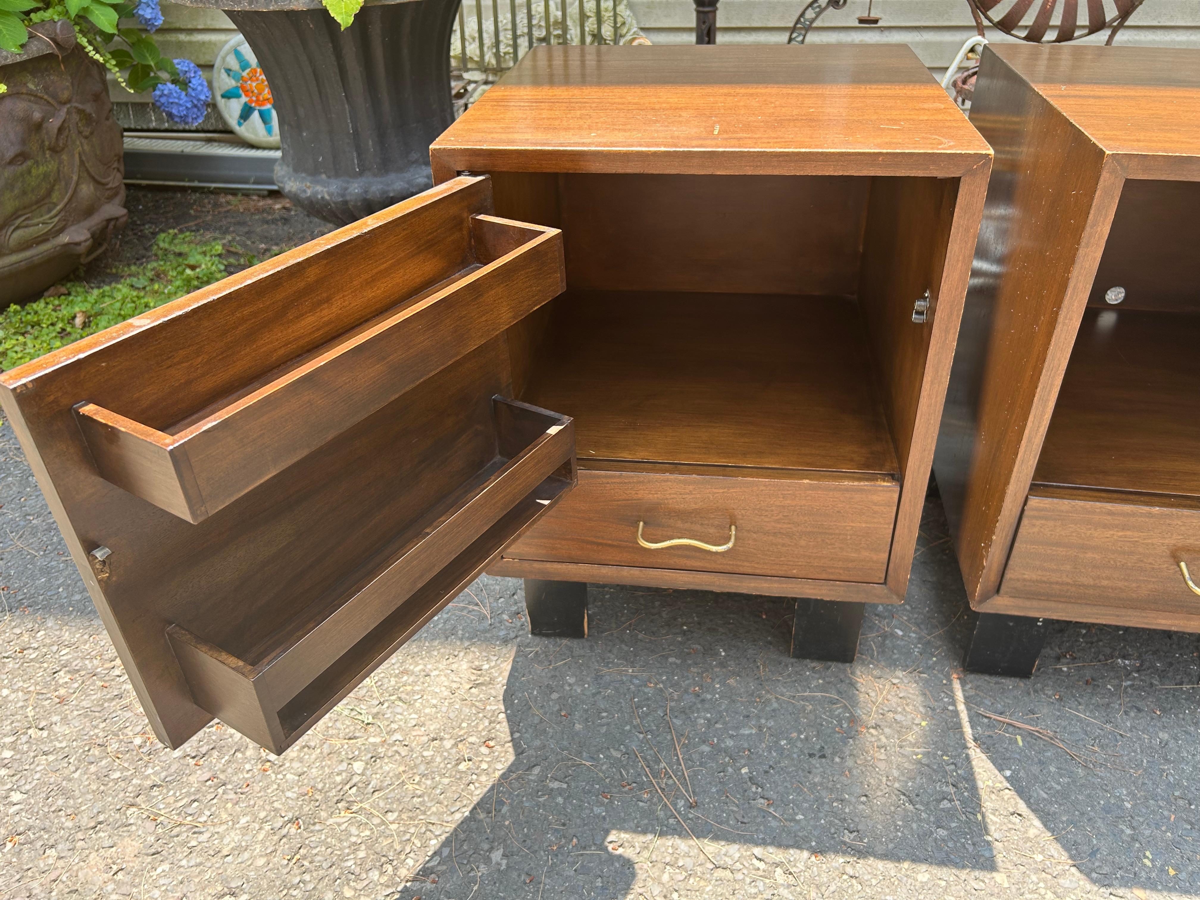American Marvelous Pair George Nelson Primavera Night Stand Mid-Century Modern For Sale
