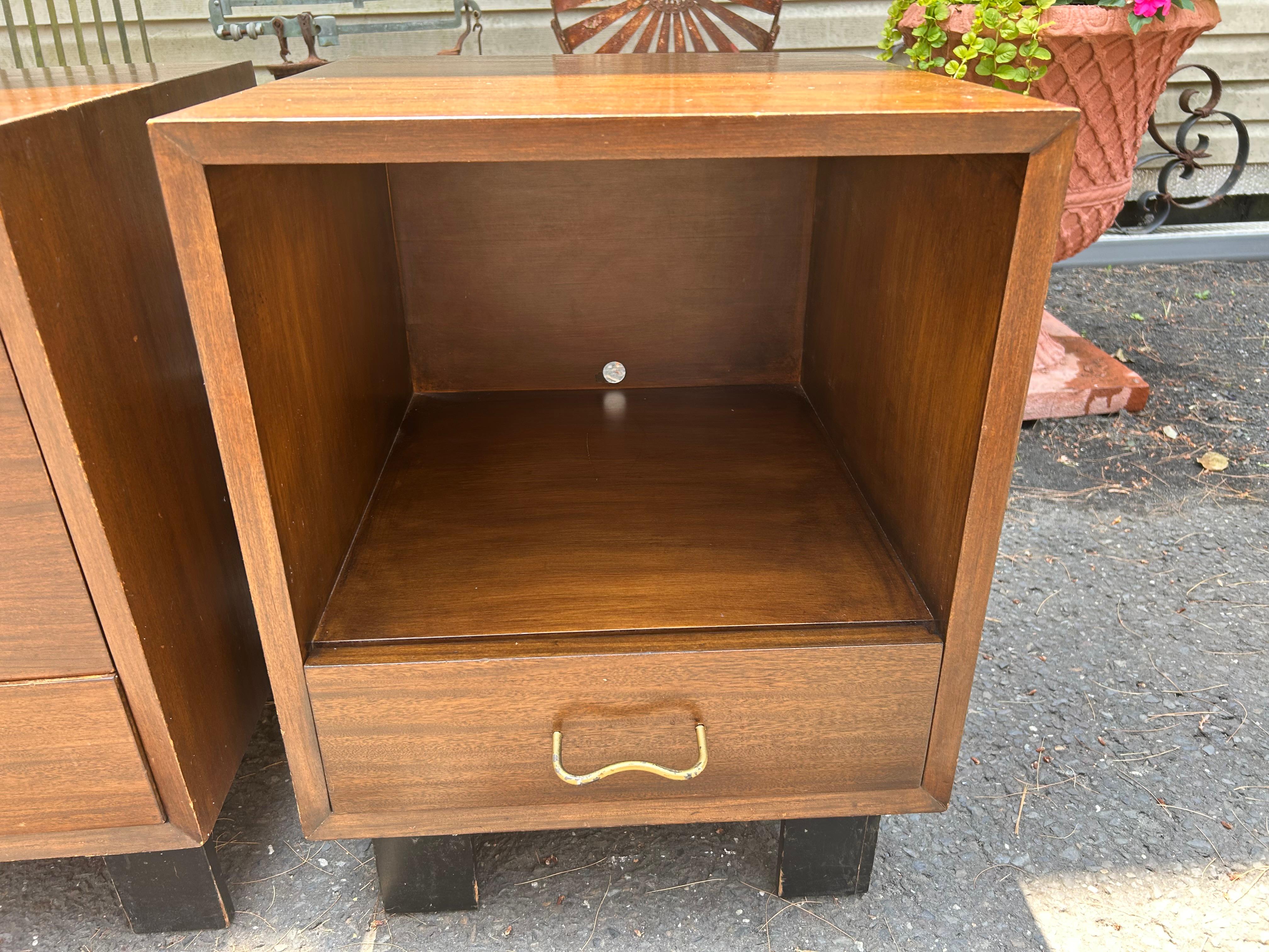 Marvelous Pair George Nelson Primavera Night Stand Mid-Century Modern For Sale 1