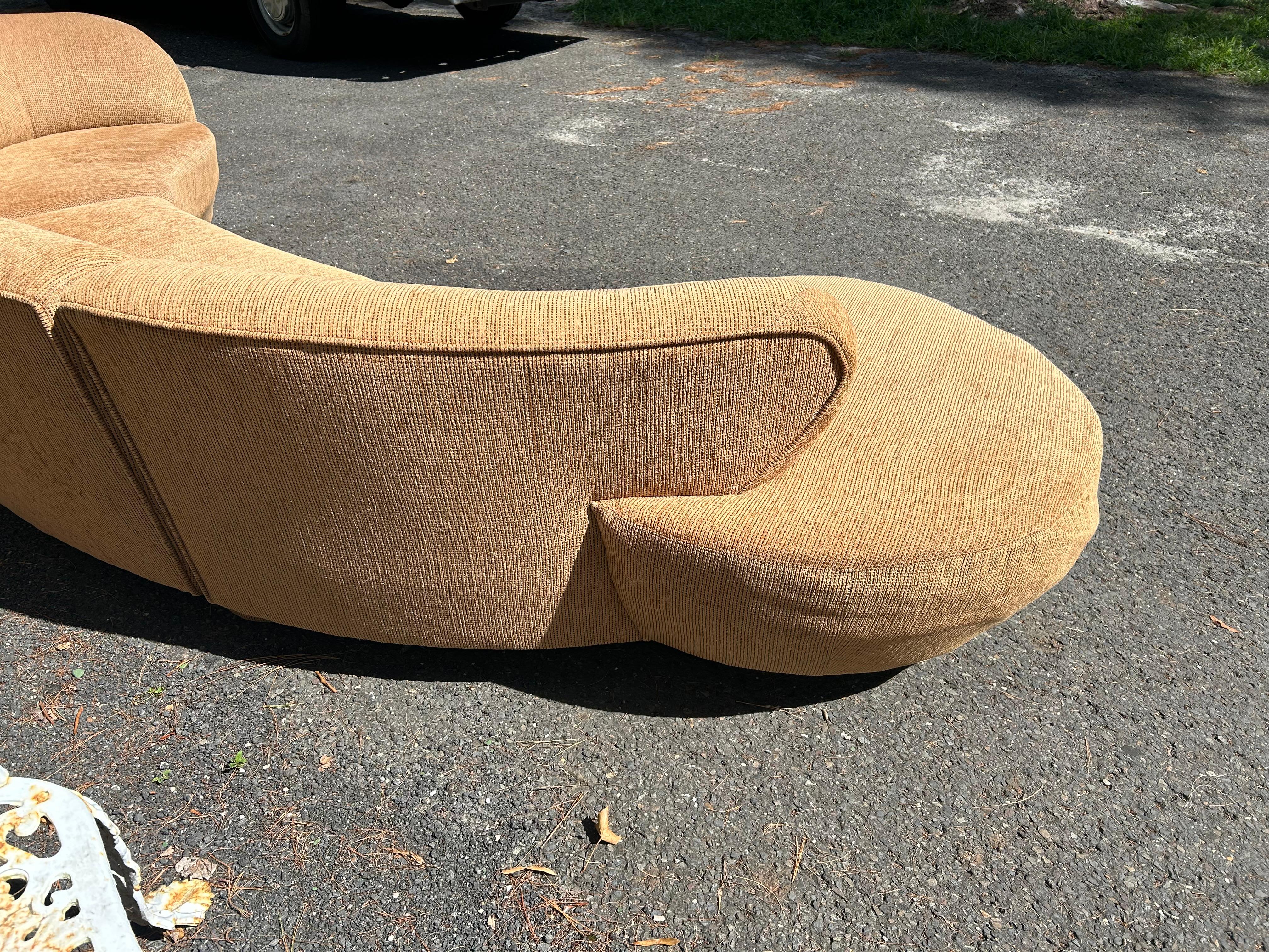 Marvelous Vladimir Kagan Curved 3-Piece Cloud Sofa Sectional Directional 5