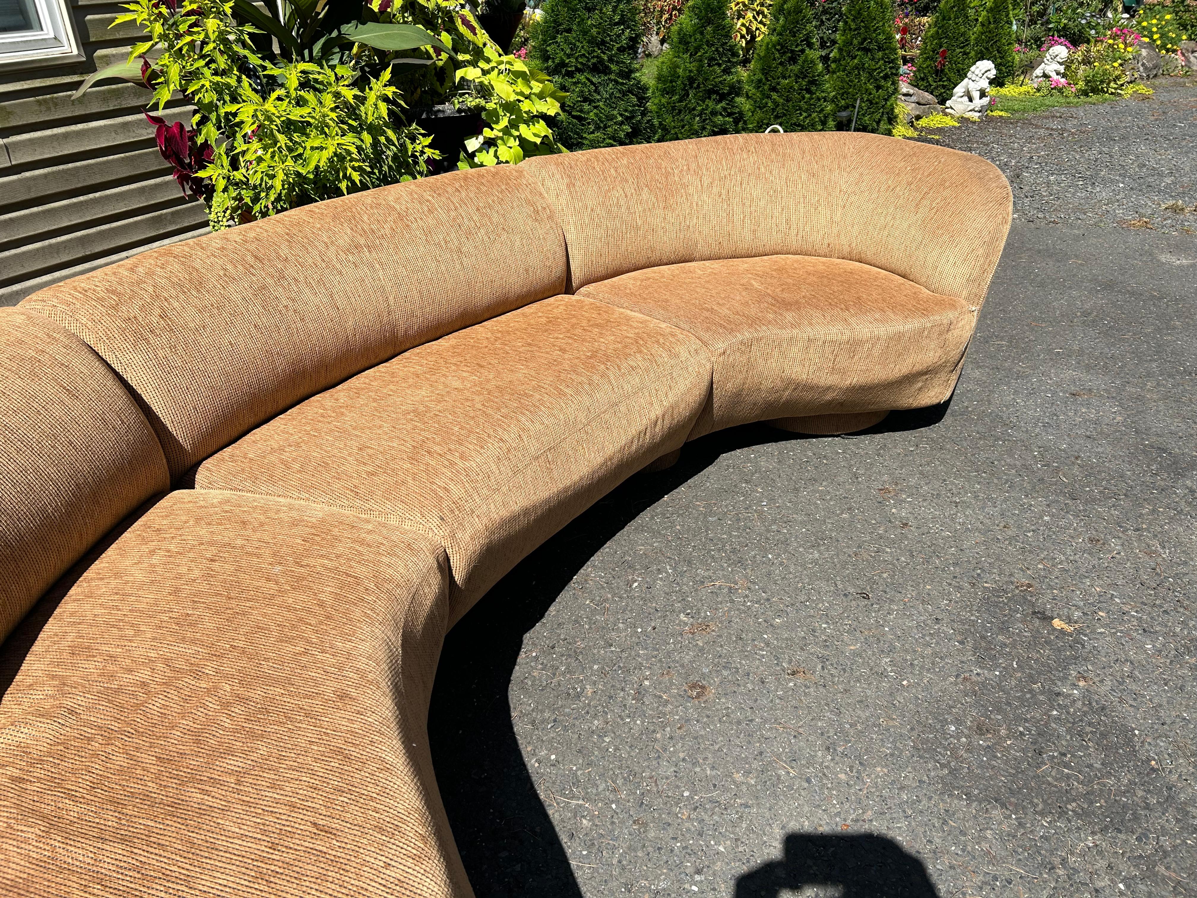Marvelous Vladimir Kagan Curved 3-Piece Cloud Sofa Sectional Directional 7