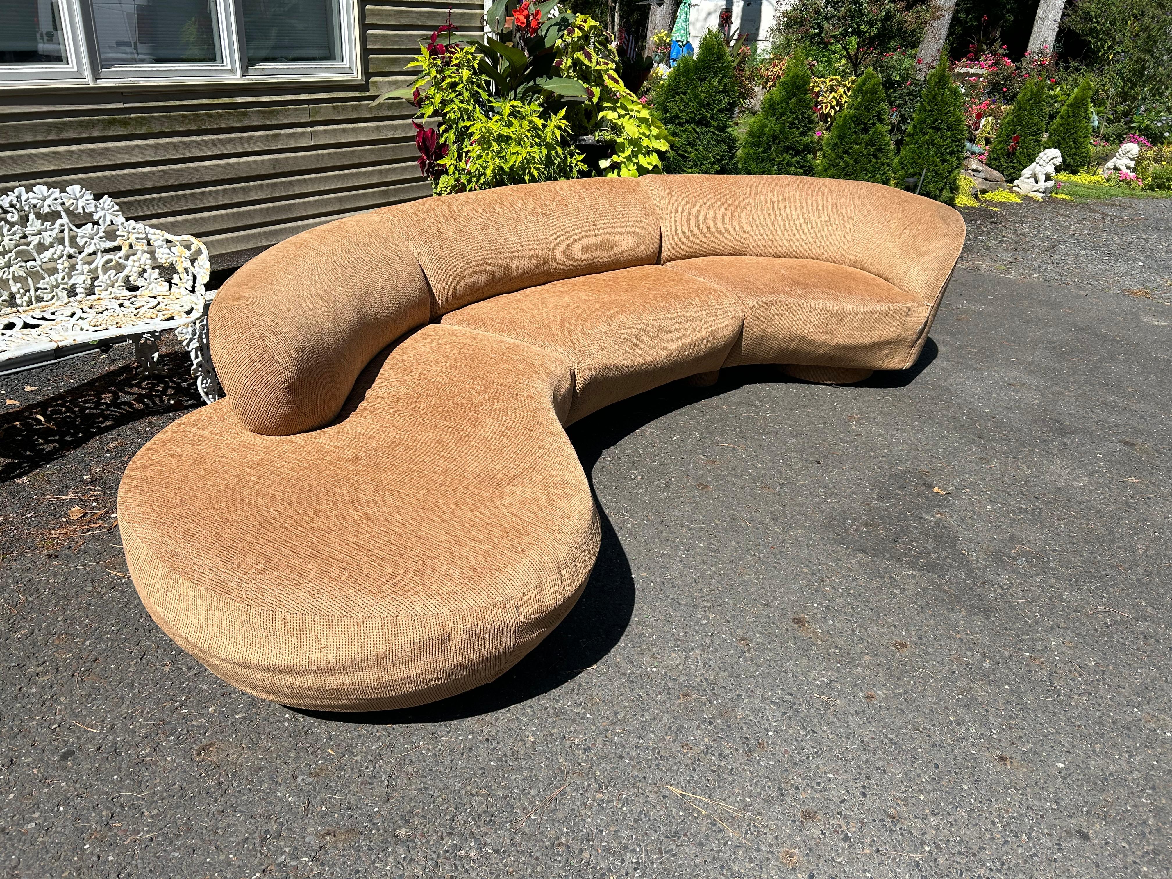 Marvelous Vladimir Kagan Curved 3-Piece Cloud Sofa Sectional Directional 11