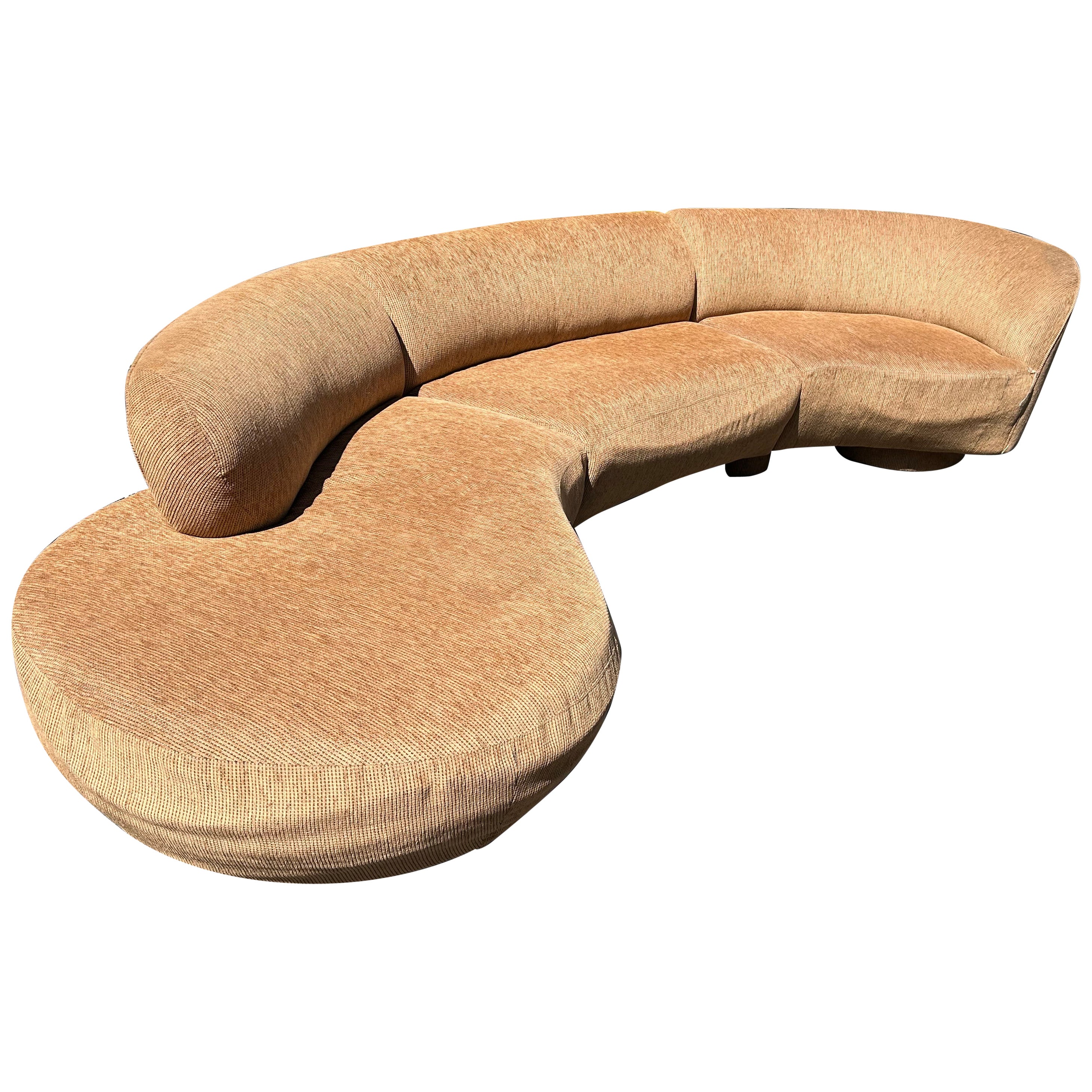 Marvelous Vladimir Kagan Curved 3-Piece Cloud Sofa Sectional Directional