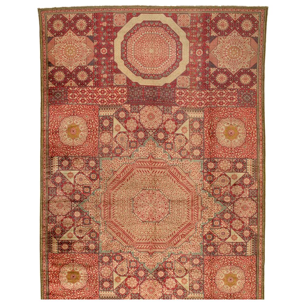 Marvelously Decorative Anatolian Oushak Carpet