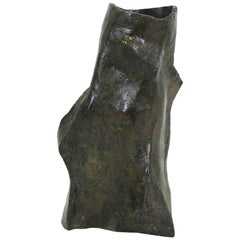 Marvin Bell Modern Brutalist Bronze Sculpted Vase