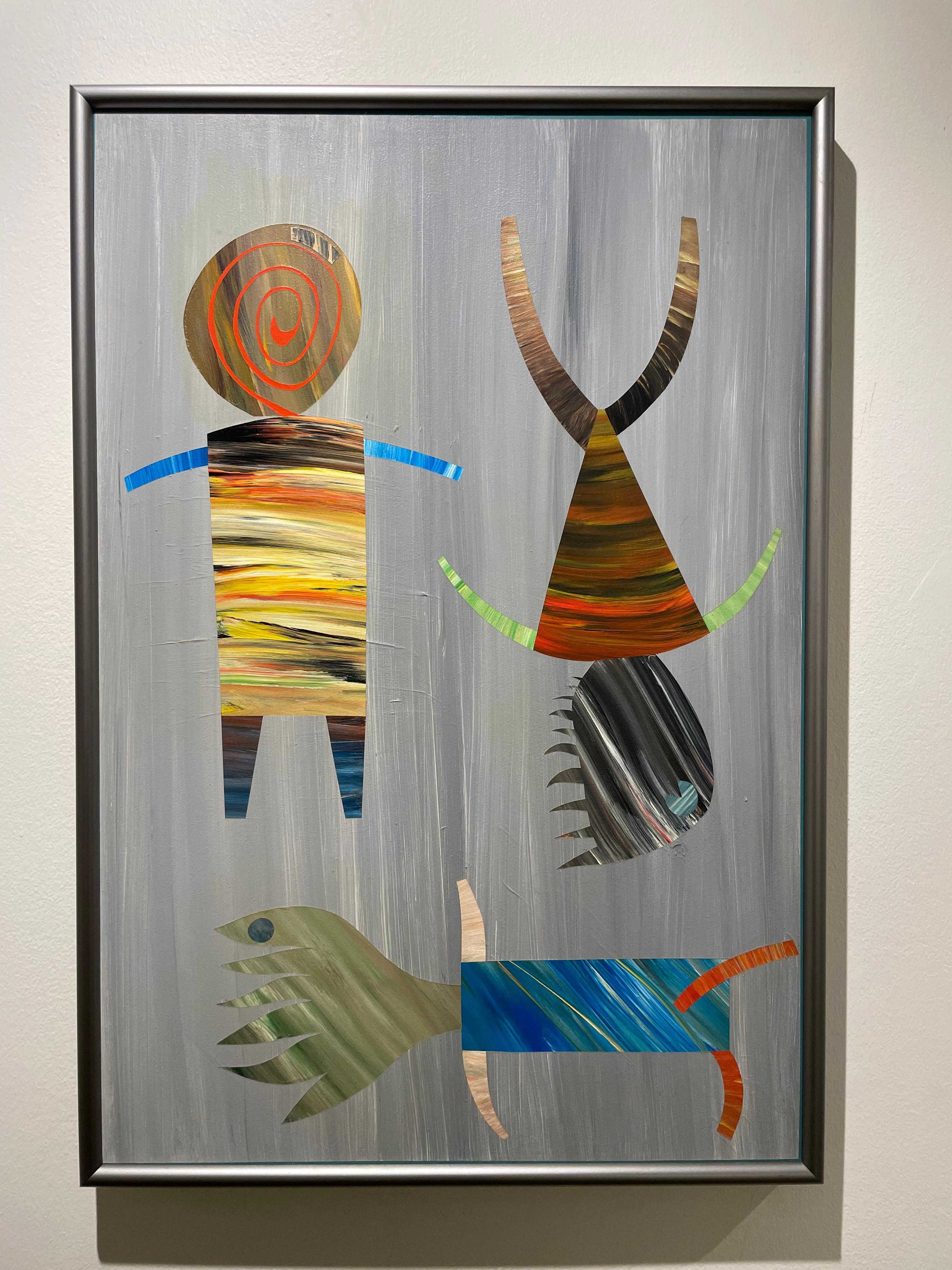 Montalvo n° 15, Marvin Jones, peinture abstraite figurative, artiste de Cleveland en vente 6