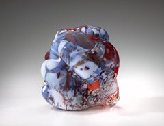 "Rona Series 2002 #2", Verre soufflé, Sculpture, Organique, Forme, Motif coloré