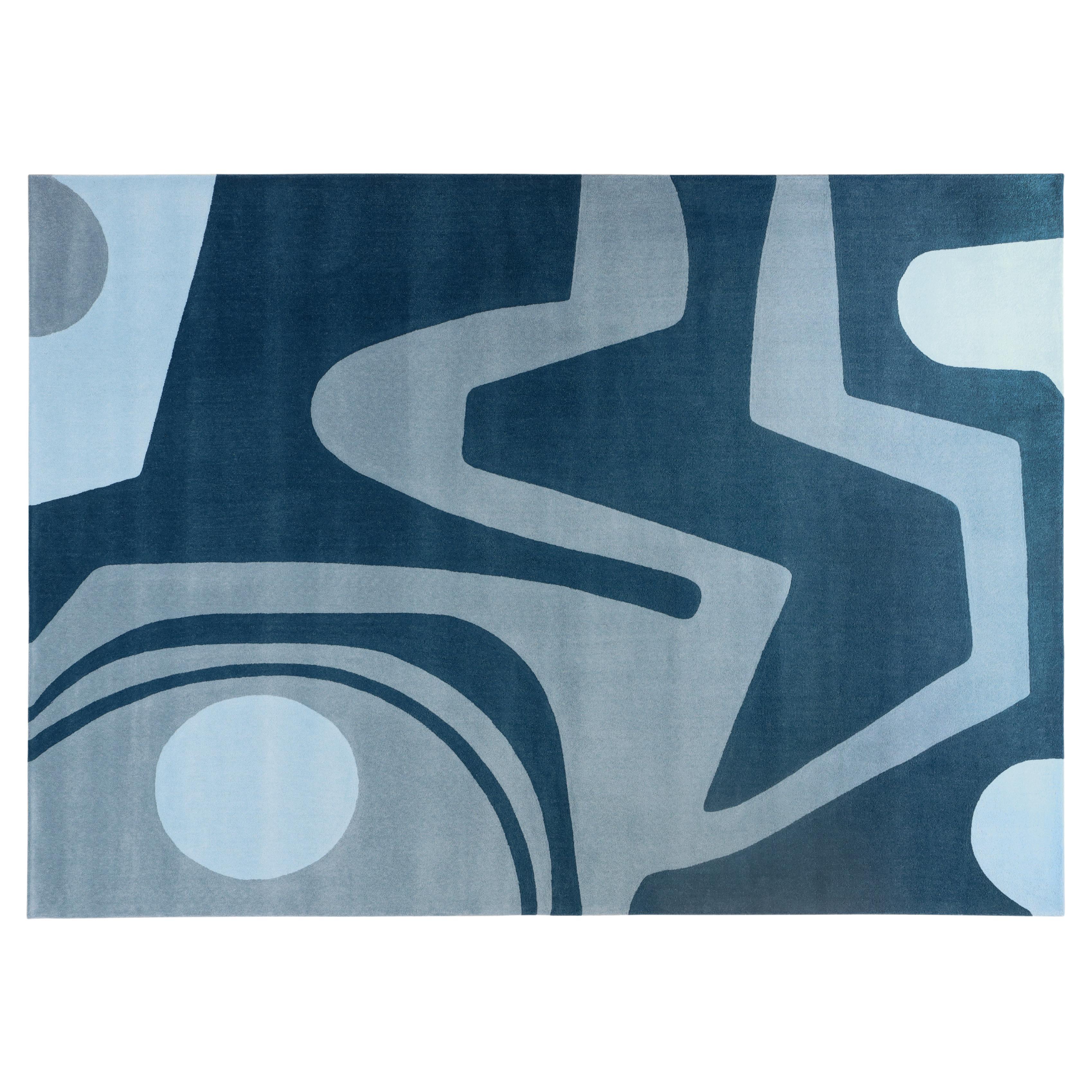 Marx Rug Inspired by Burle Marx For Sale
