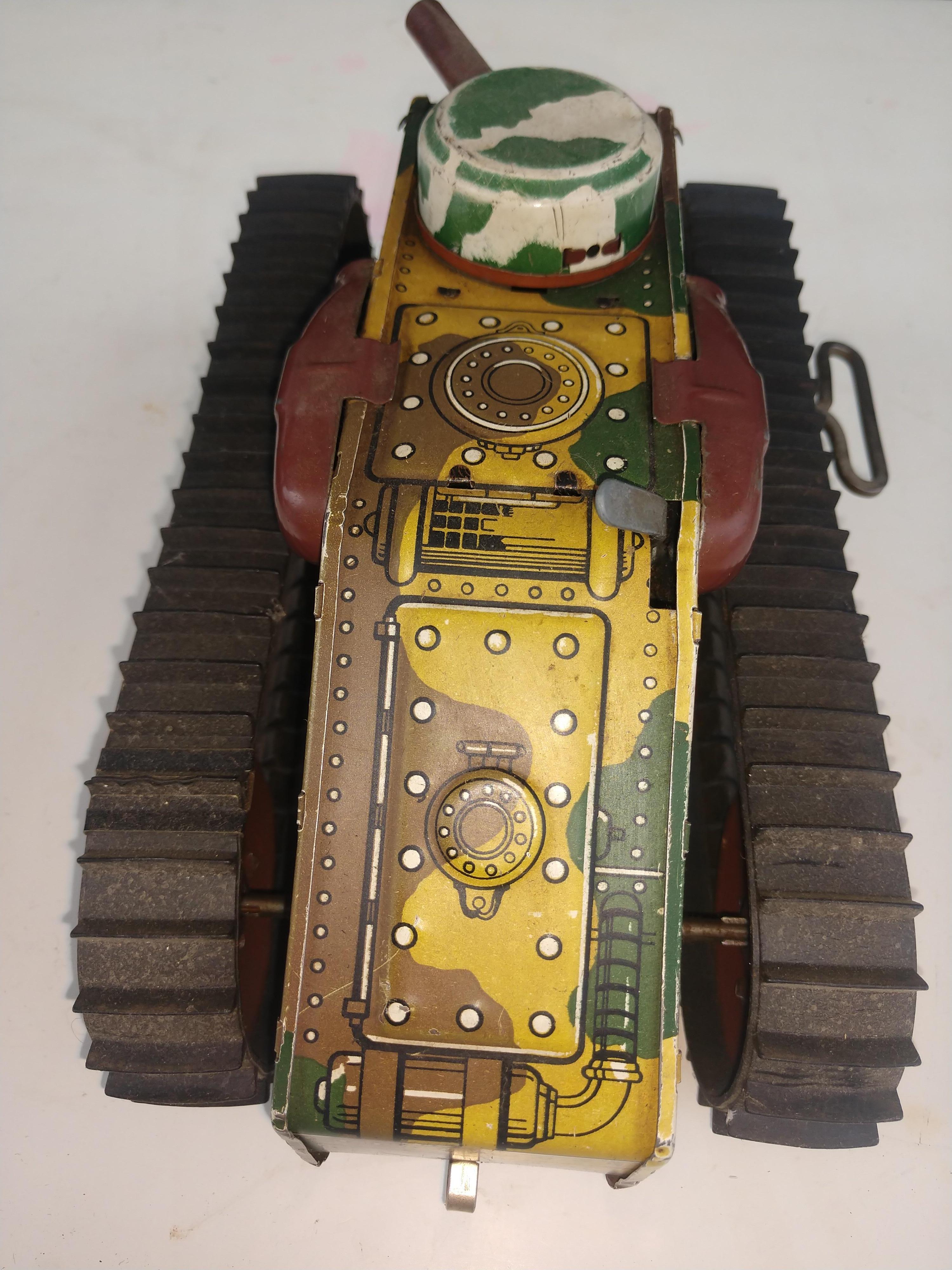 antique toy tank