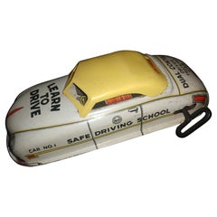 Marx Tin Litho Windup Toy Car Dual Control Driving Trainer Car C 1958