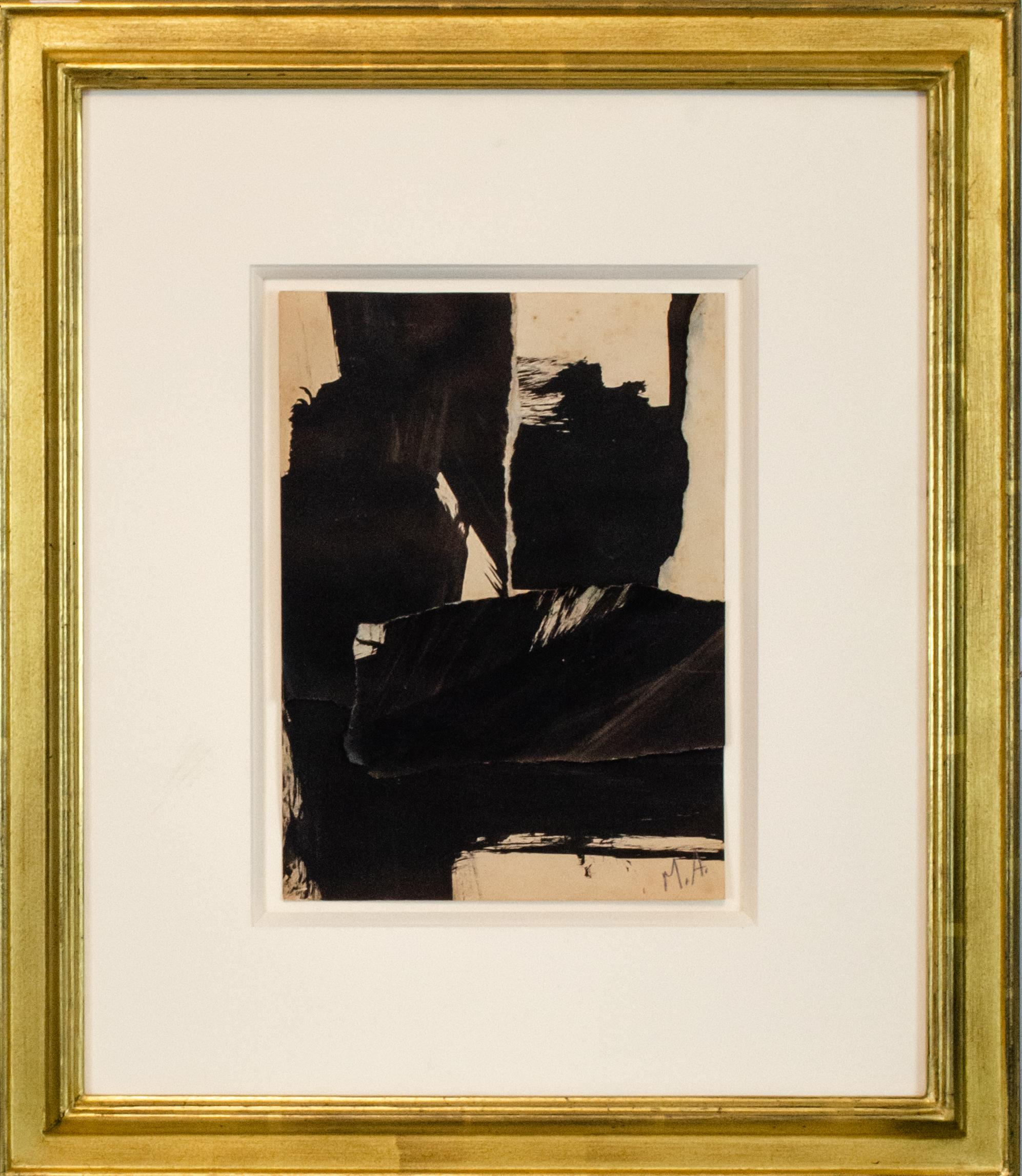 „Ohne Titel“ Mary Abbott, Abstrakte expressionistische Collage, Ninth Street Women  im Angebot 3