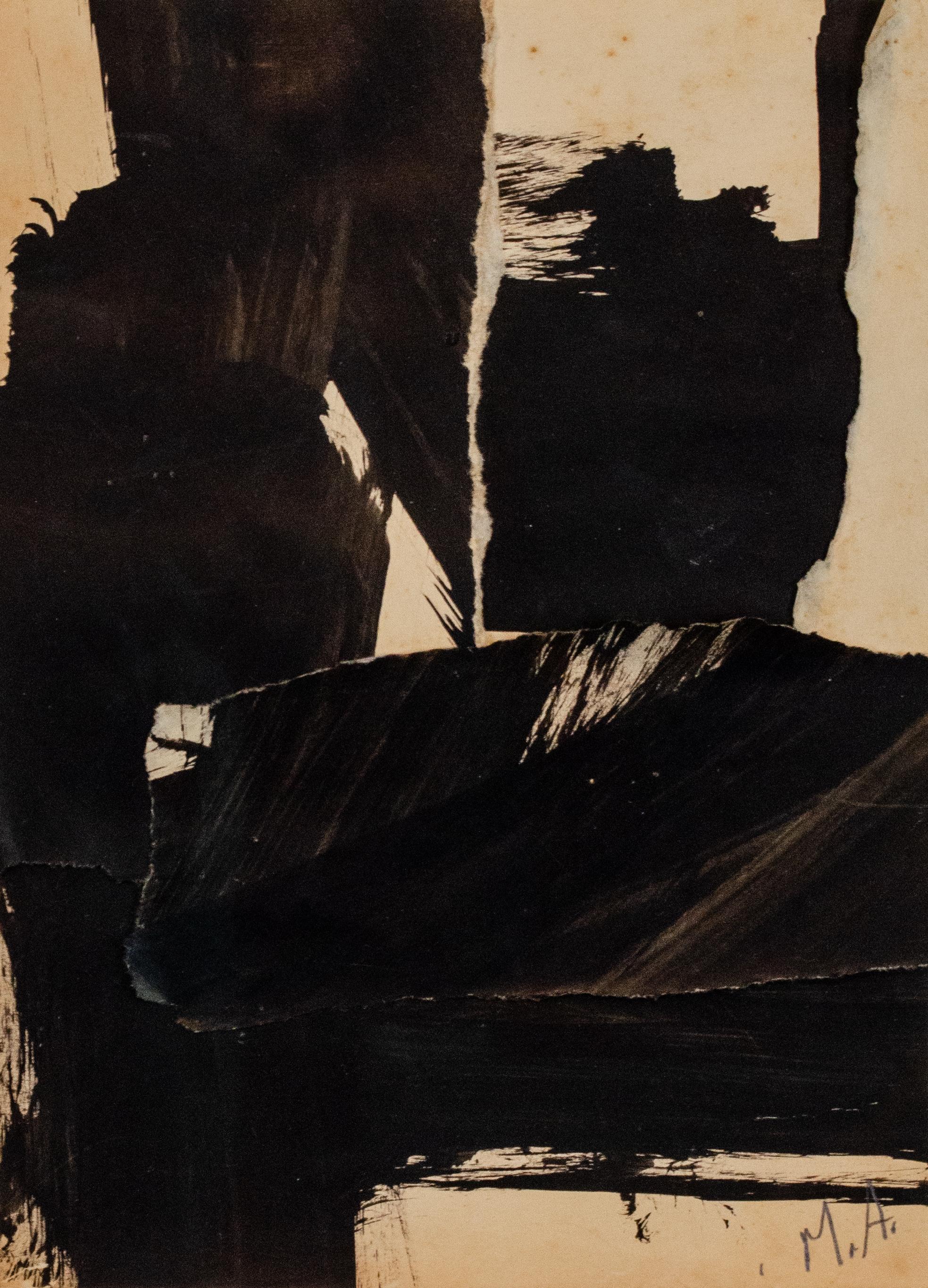 Mary Abbott
Ohne Titel, ca. 1953
Signiert mit Initialen unten rechts
Collage aus Öl und zerrissenem Papier
17 x 14 1/2 Zoll

Provenienz:
Thomas McCormick Gallery, Chicago
Private Collection, New York (direkt von den oben genannten Personen