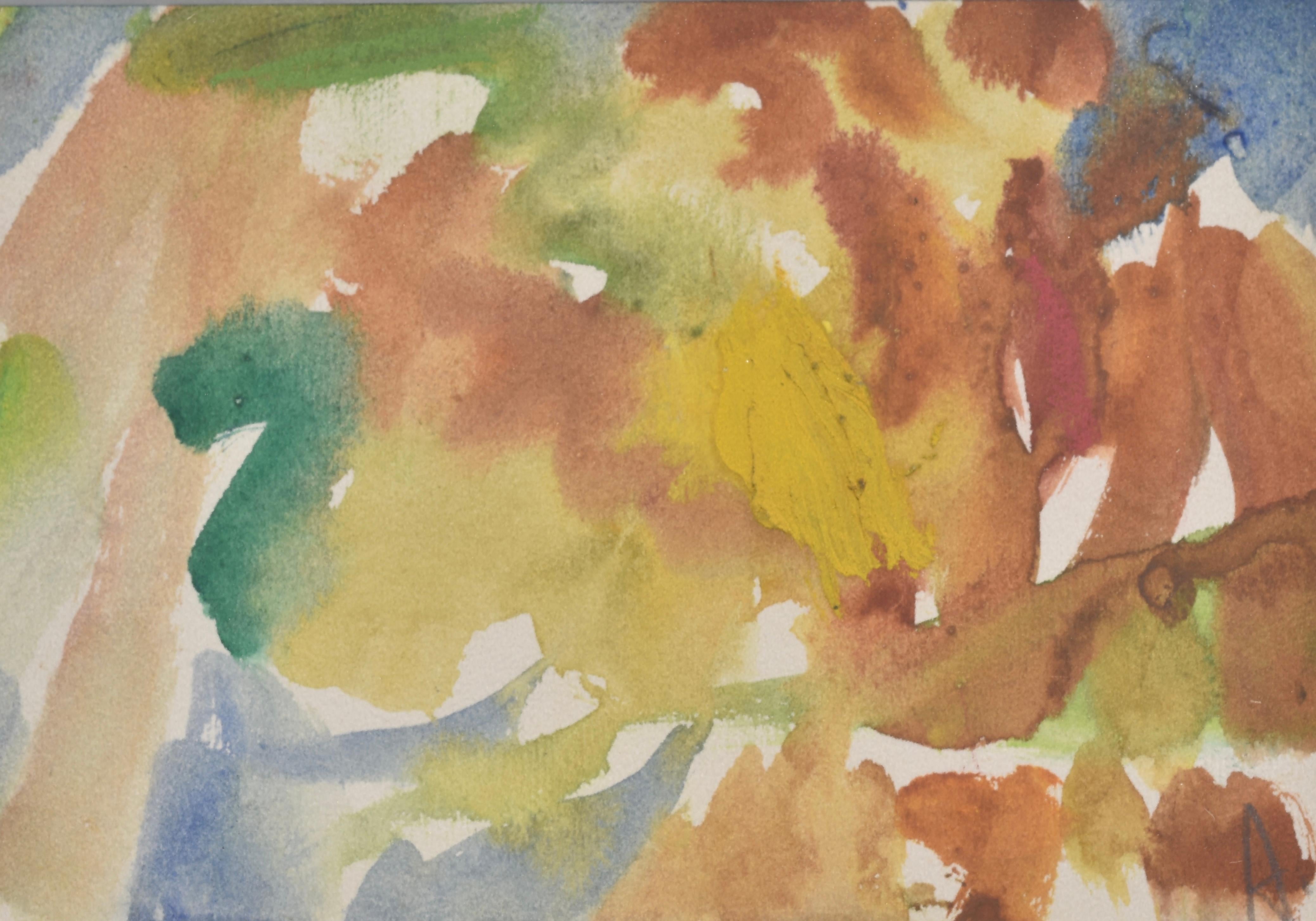 Untitled, Mary Abbott, Painting, Watercolor, Woman Abstract Expresionnist, 2005 For Sale 2