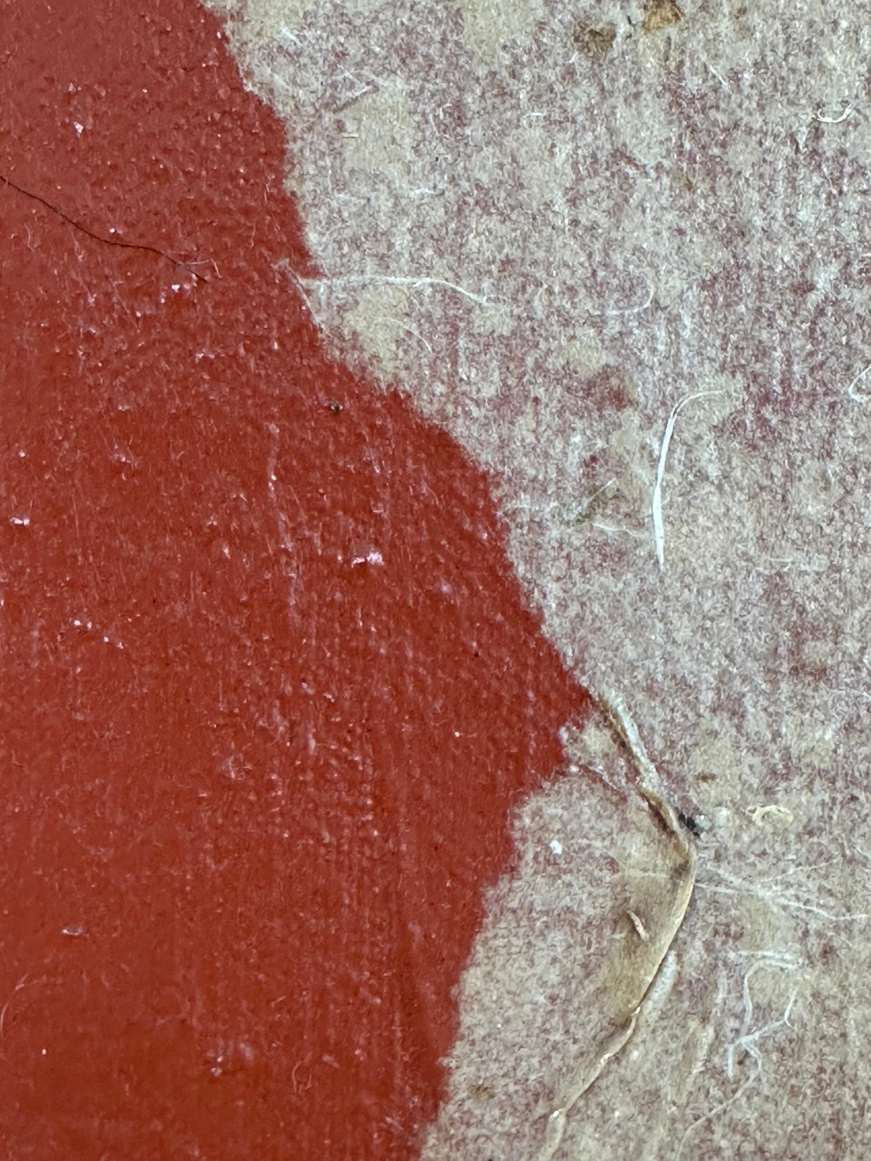 Persian Morning II (Abstract expressionist mid-century Indiana artist painting) - Brown Abstract Painting by Mary Ann Robertson