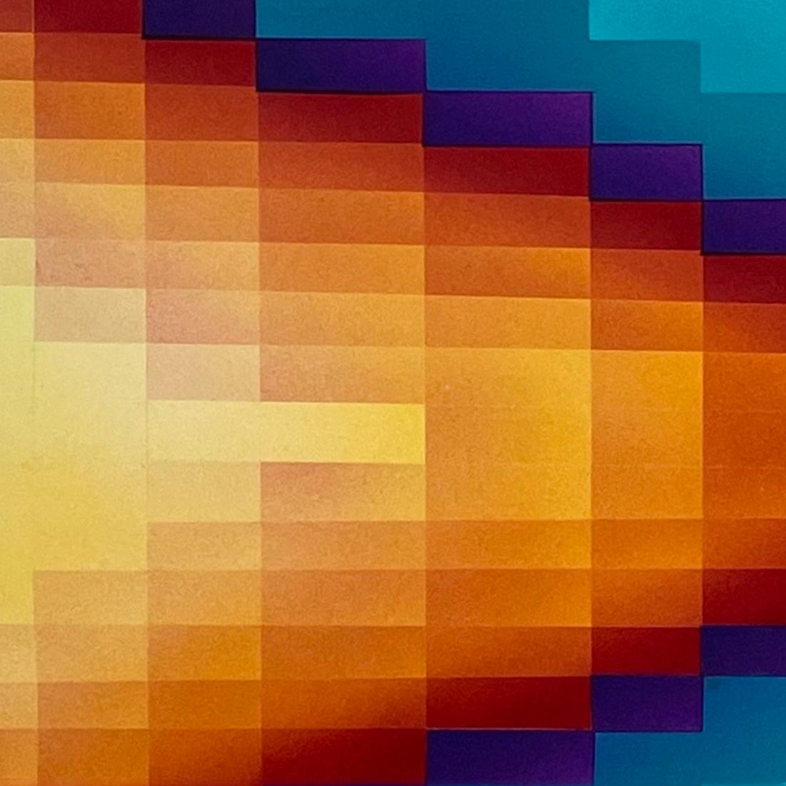 #11 Smoke and Mirrors', Acryl, zeitgenössische, geometrische, abstrakte Malerei – Painting von Mary Anna Pomonis