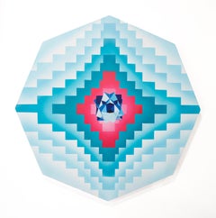 Ein Tempel für Tiresias", Acryl, zeitgenössische, geometrische, abstrakte Malerei