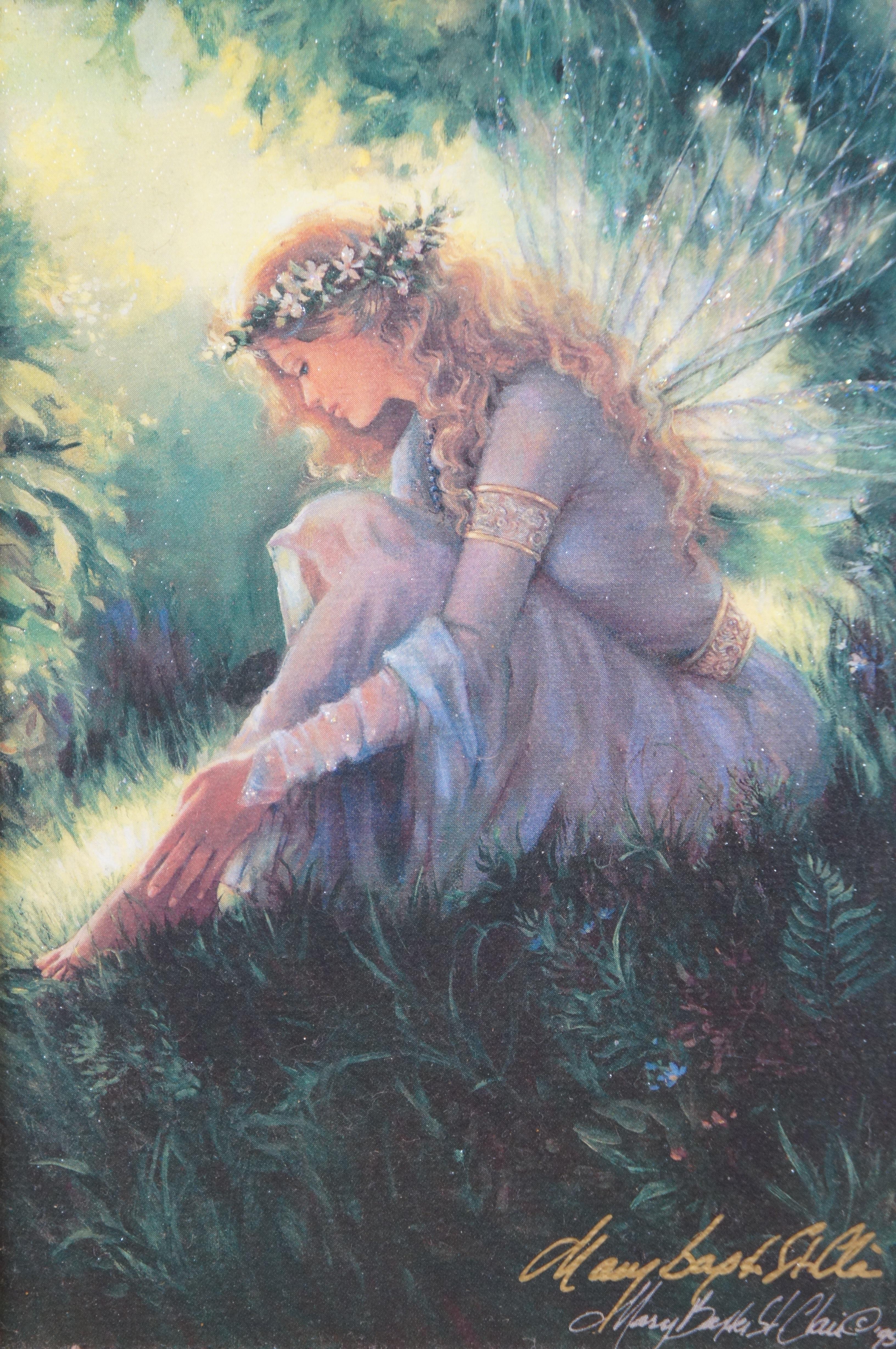 Mary Baxter St Clair Garden of Dreams Fairy in Forest Giclee on Canvas 11