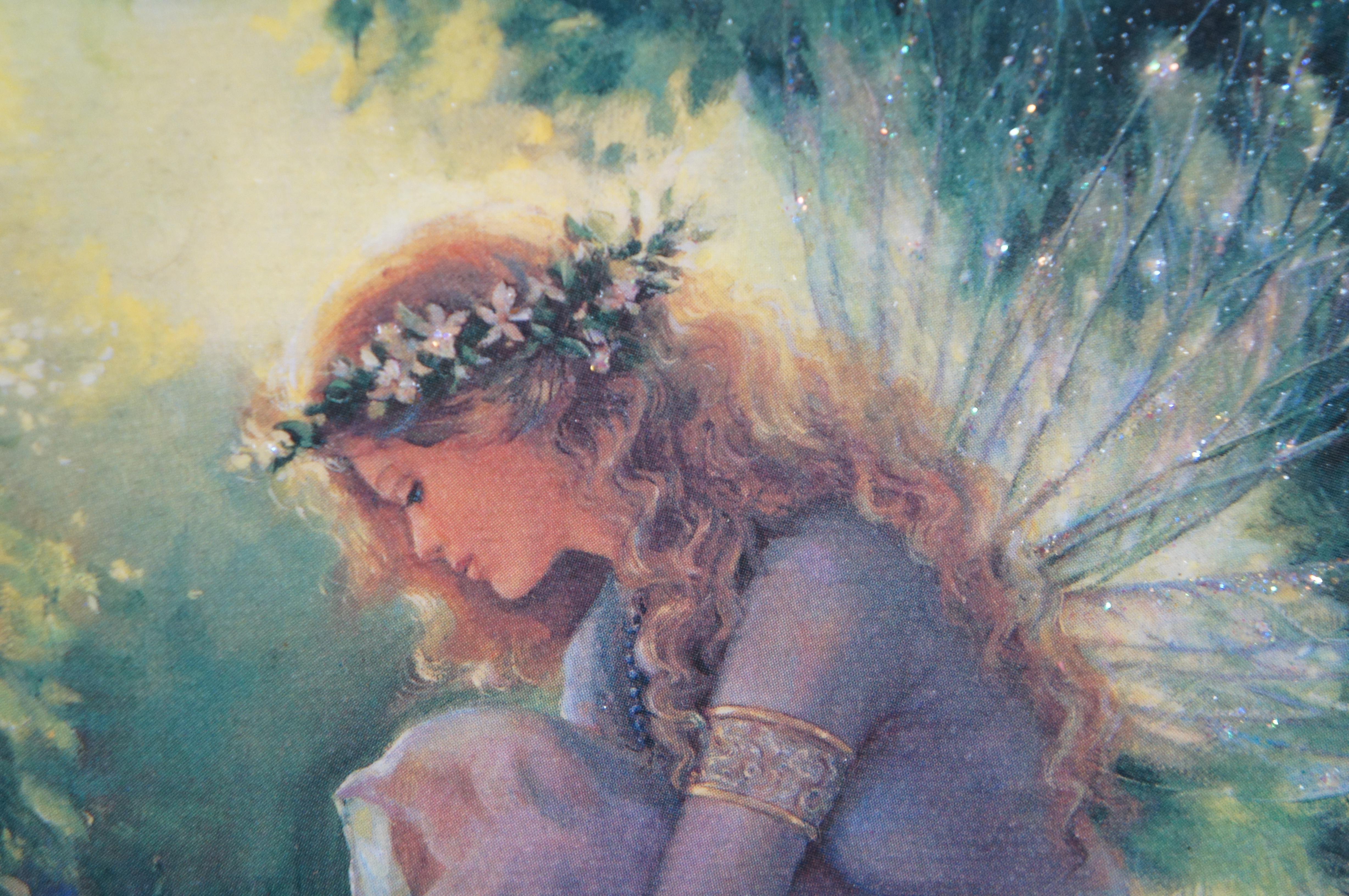 Mary Baxter St Clair Garden of Dreams Fairy in Forest Giclee on Canvas 11