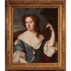 Antique 17th century Portrait of a Lady 