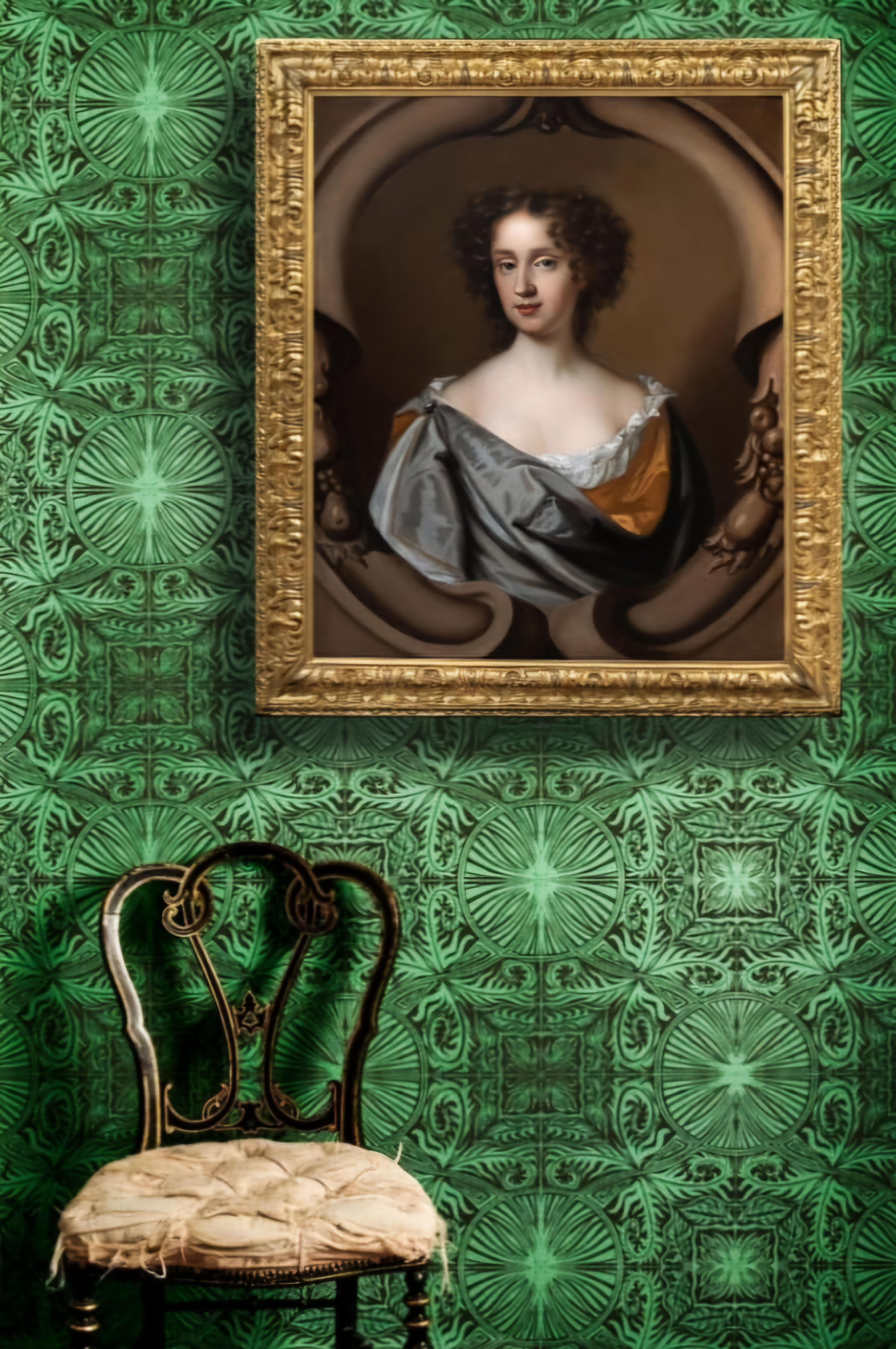 Ritratto di donna in un elaborato cartiglio di pietra, 1675-80 ca.
Mary Beale (1632-1699)

Titan Fine Art presenta questo superbo ritratto in cui la protagonista è stata ritratta mentre indossa una chemise bianca scollata sotto una vestaglia di seta