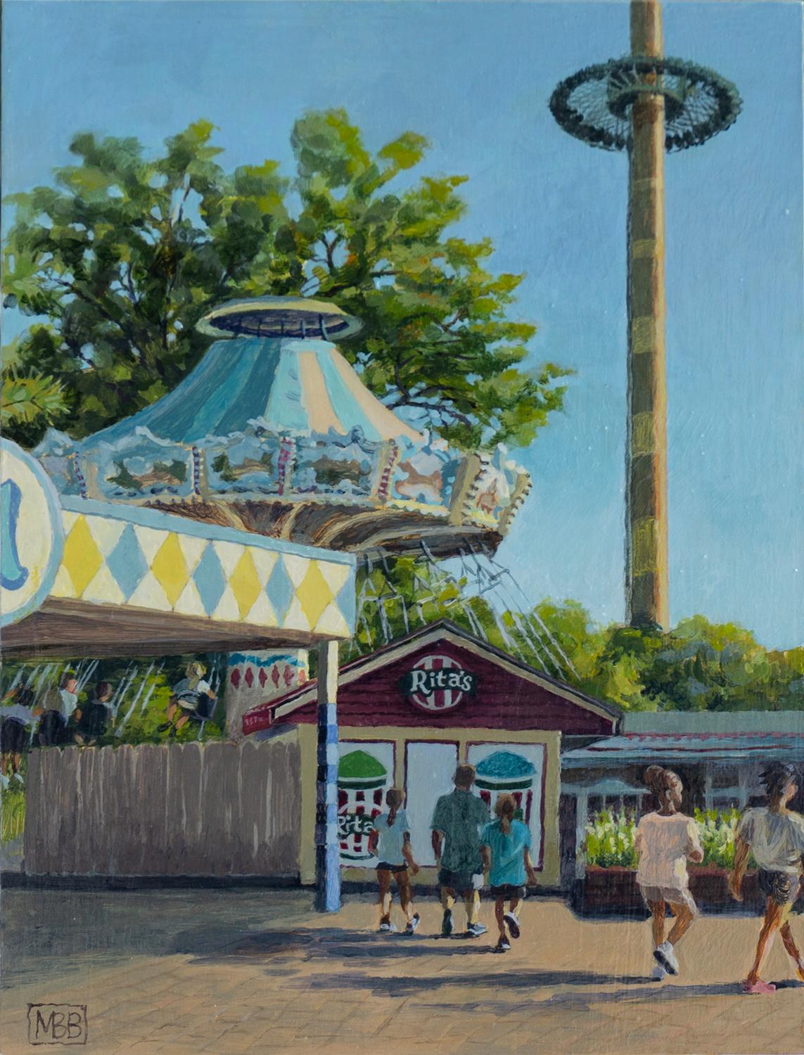 From the Face Paint Stand, Original Painting - Art by Mary Beatty-Brooks
