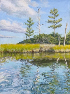 Reflections from a Kayak, Original Painting