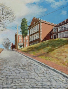 Up 23rd Street, Church Hill, Richmond, VA, Original Paintinga