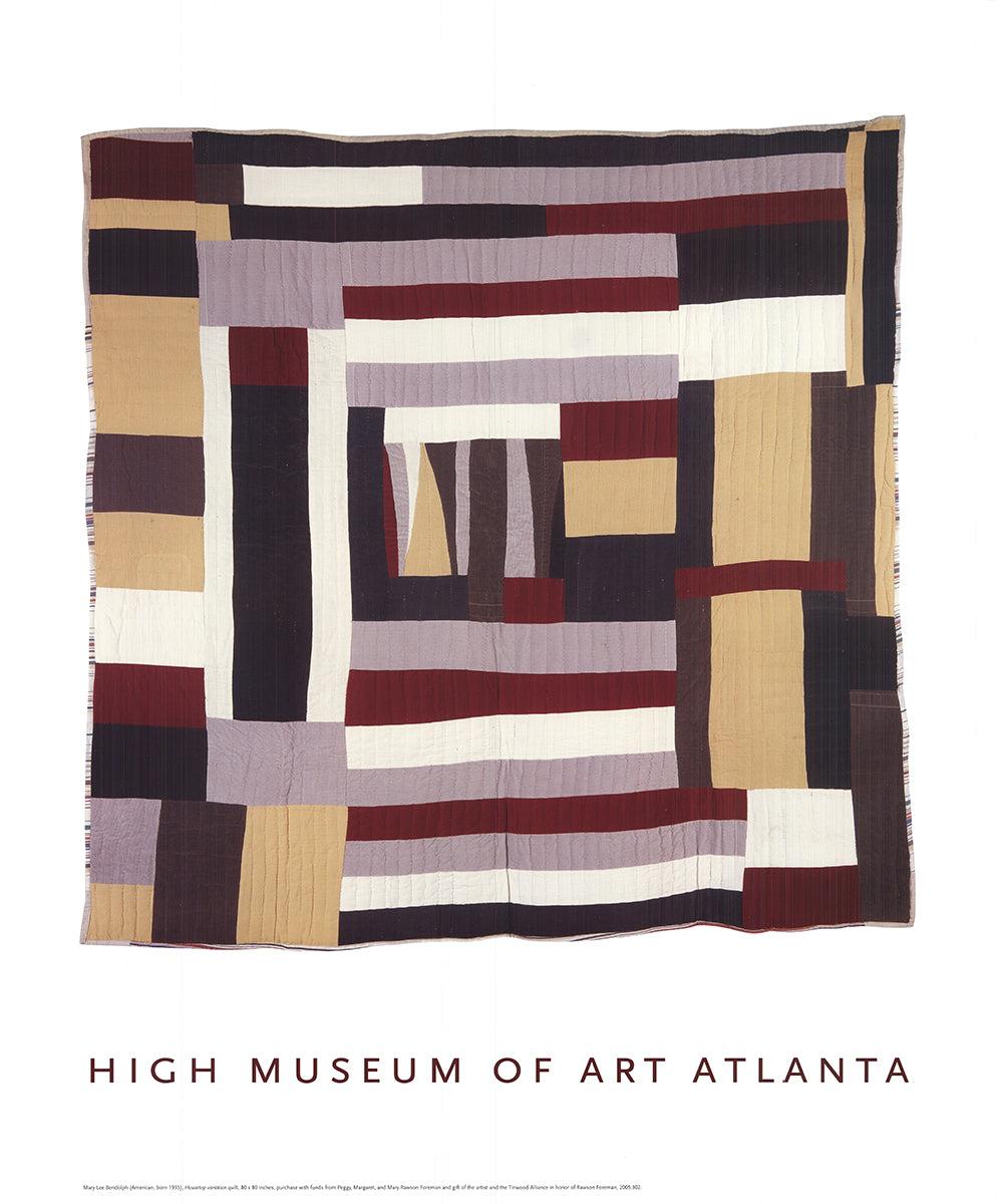 Mary Lee Bendolph, born in 1935 in Boykin, Alabama, is a renowned American quilt maker associated with the Gee's Bend Collective. Her work has been exhibited in prominent institutions, including the High Museum of Art in Atlanta. The "Housetop"