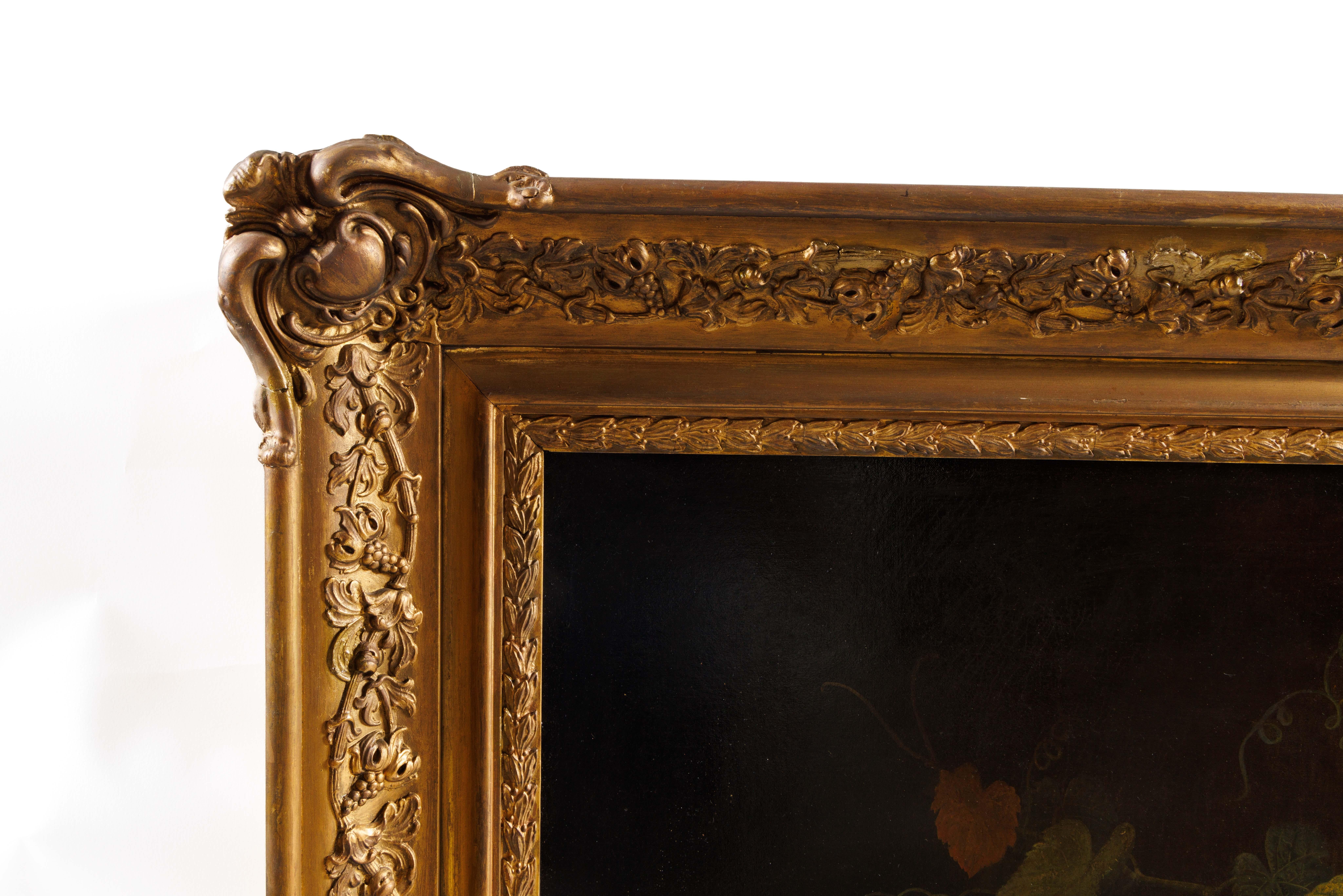 An Exceptional Two-Tiered Fruit Still Life Oil Painting, by Mary Mellen, C. 1850 For Sale 5