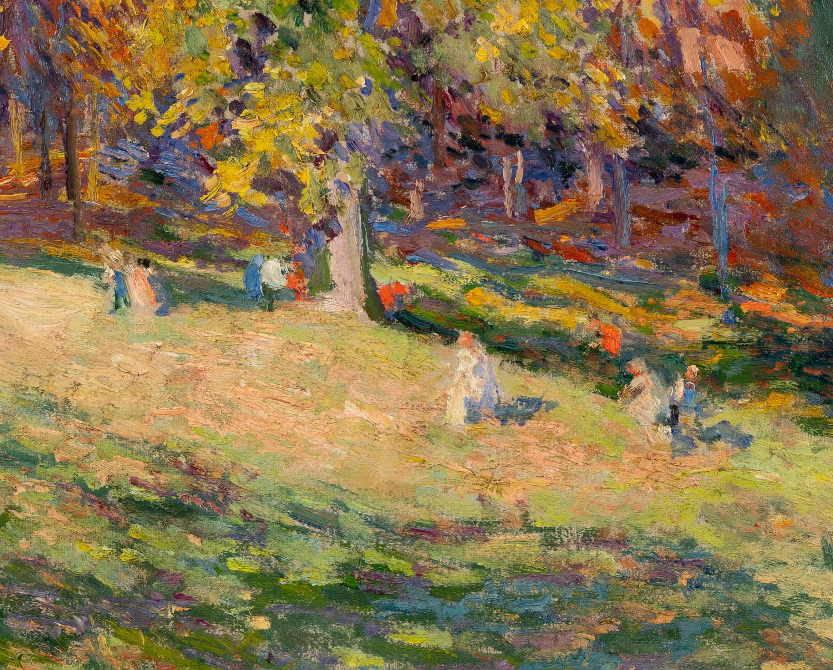 Hillside im Herbst (Impressionismus), Painting, von Mary Brewster Hazelton