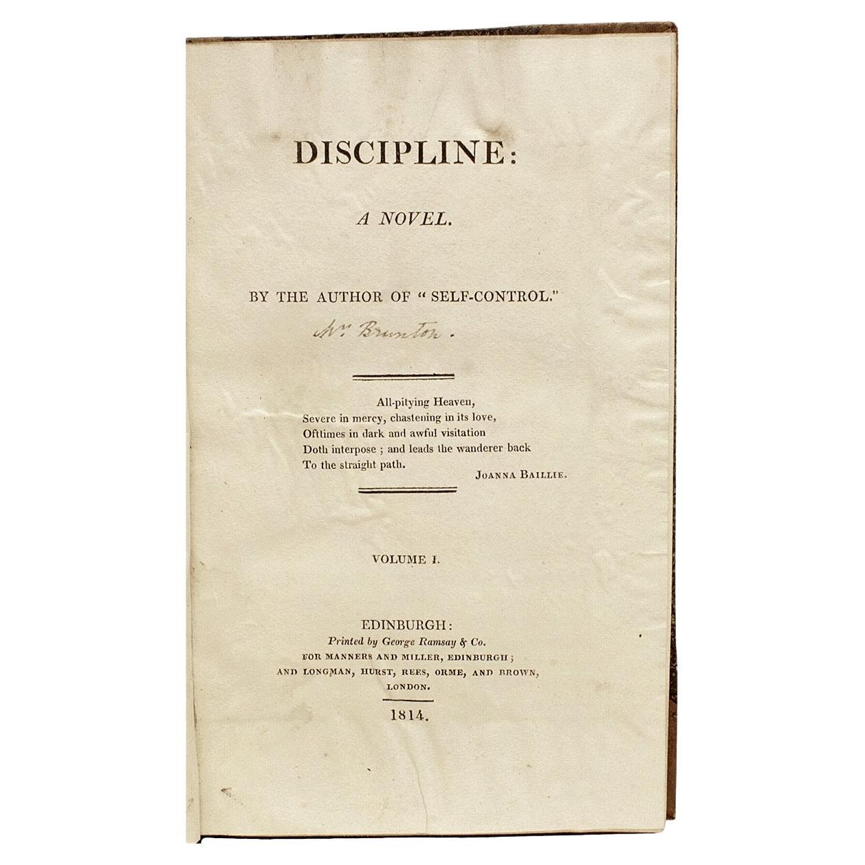 Mary Brunton, Disziplin, Erstausgabe, 1814, 3 Bände