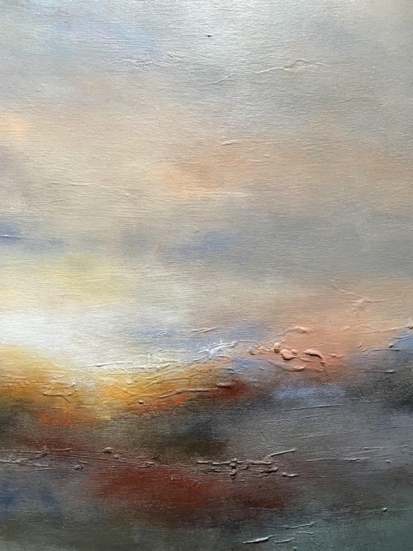 Cold Sunset, Mary Burtenshaw, Originalgemälde, Skyscape Art, preiswertes Kunstwerk im Angebot 2