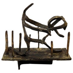 Mary Callery Midcentury Bronze Sculpture, 1959, "Somersault No. 1"