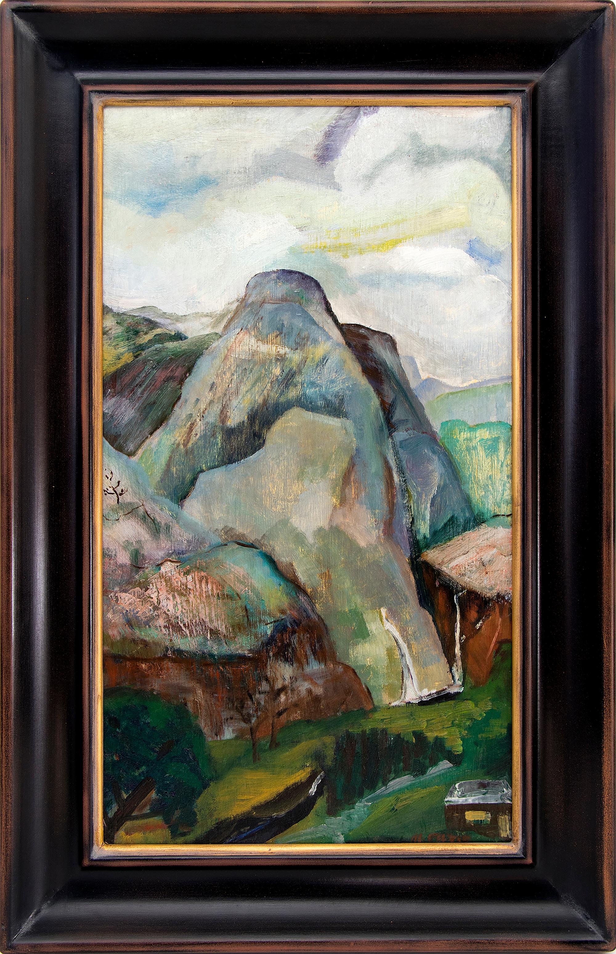 Gerahmte Colorado Springs Mountain Landschaft, Original-Ölgemälde auf Karton