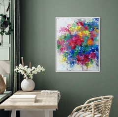 Secret Song of the Garden, art floral, art original, art abordable