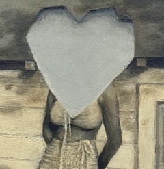 "Locket I" (2024) di Mary Carroll, Pittura Acrilica Originale