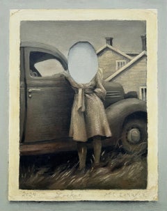 « Locket II » (2024) par Mary Carroll, peinture acrylique originale