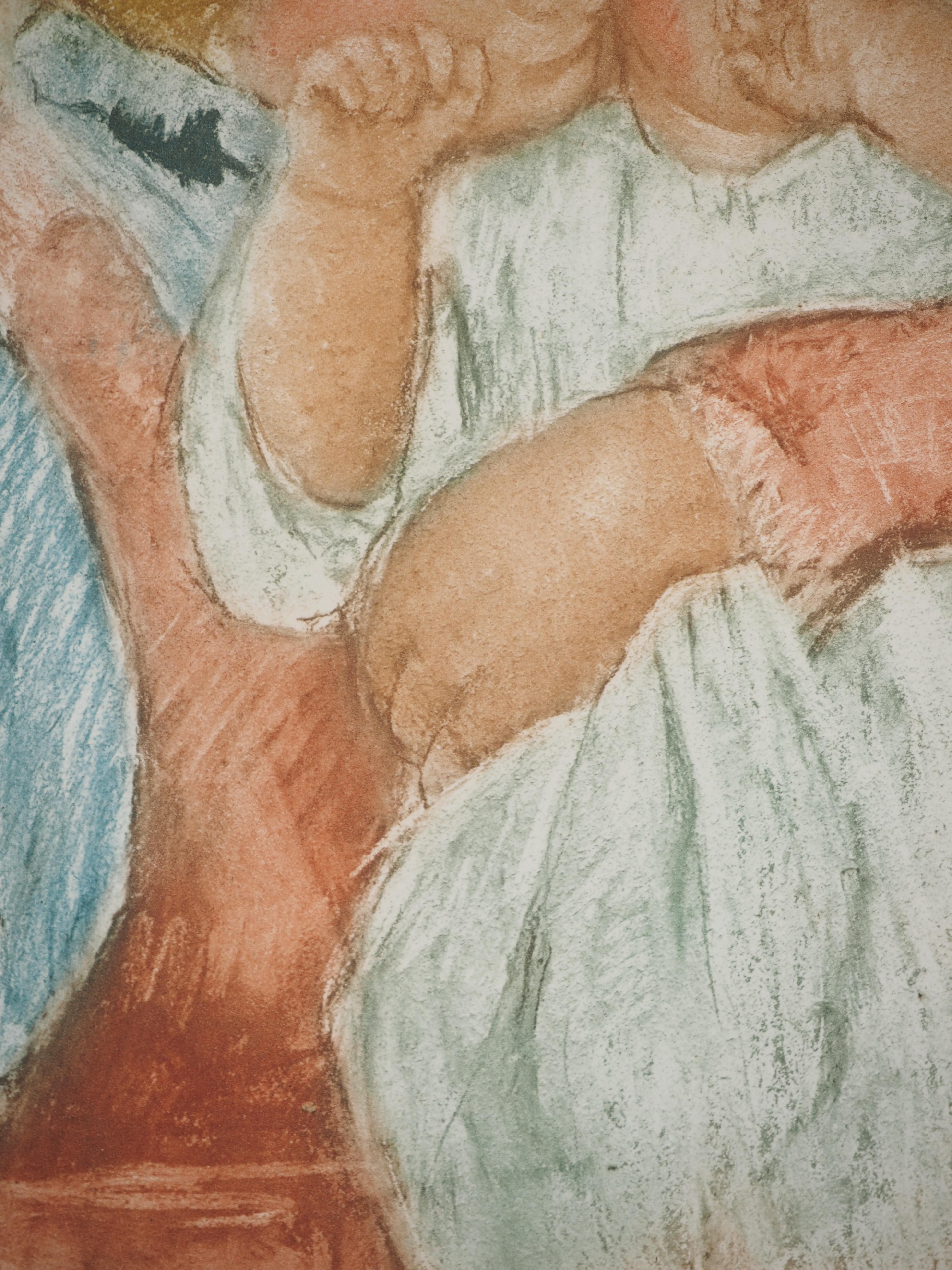 Maternity : Mother and Child - Etching - Post-Impressionist Print by Mary Cassatt