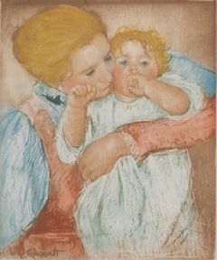 Maternity : Mother and Child - Etching