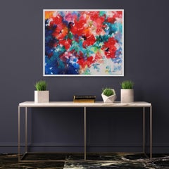 After the Rain, Floral painting, Botanical, Impressionist Style Floral Art